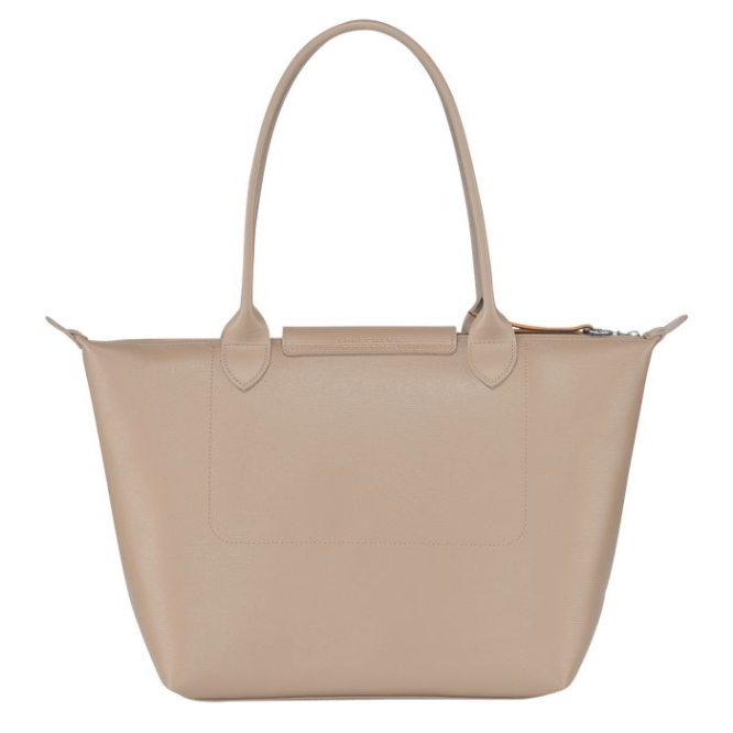 Women's Longchamp Le Pliage City S Shoulder Bags Beige | 20AGUEISZ