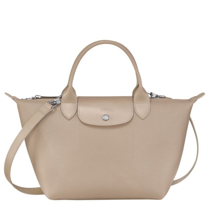 Women\'s Longchamp Le Pliage City S Top-handle Bags Beige | 29DYWOEJL