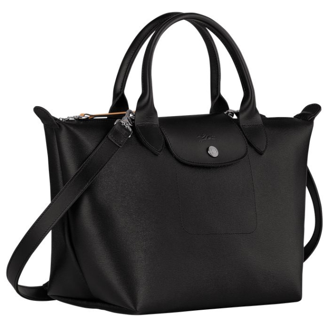 Women's Longchamp Le Pliage City S Top-handle Bags Black | 43RTZEHUI