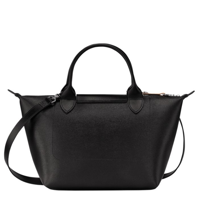 Women's Longchamp Le Pliage City S Top-handle Bags Black | 43RTZEHUI