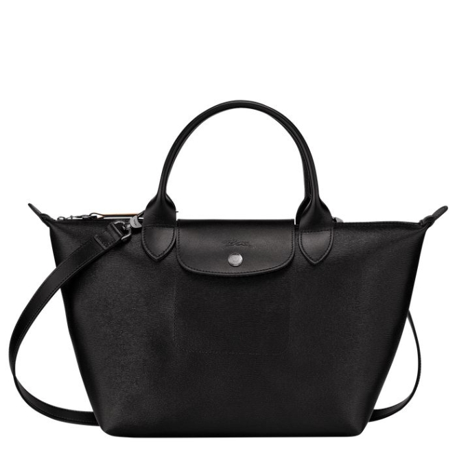 Women\'s Longchamp Le Pliage City S Top-handle Bags Black | 43RTZEHUI