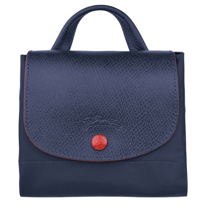 Women's Longchamp Le Pliage Club Backpacks Navy | 32SHJINMR