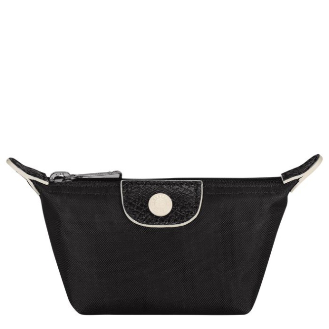 Women\'s Longchamp Le Pliage Club Cardholders & Coin Purses Black | 18FIXWZSD