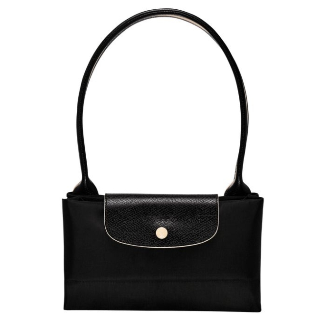 Women's Longchamp Le Pliage Club L Shoulder Bags Black | 10SKZLHJE