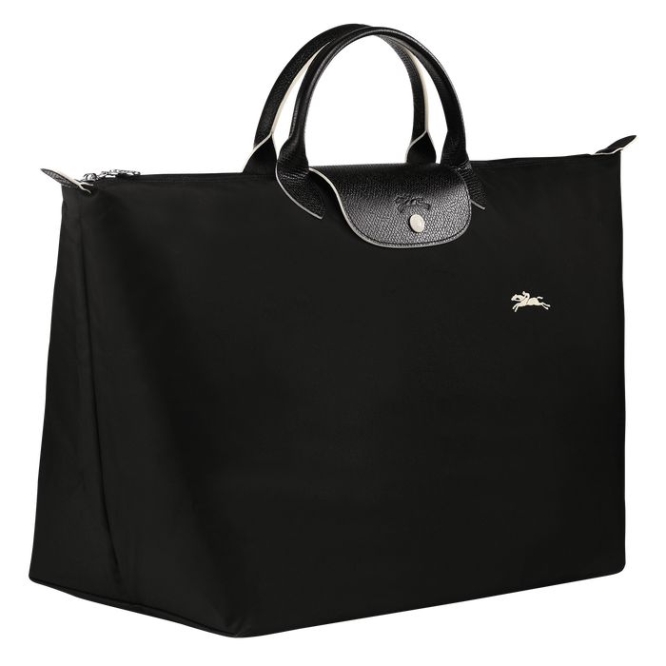 Women's Longchamp Le Pliage Club L Travel Bags Black | 26PWFIYAG