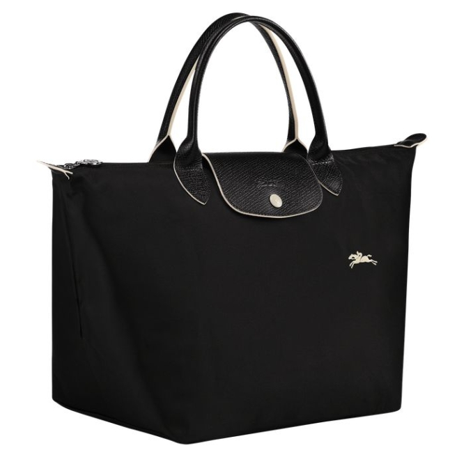 Women's Longchamp Le Pliage Club M Top-handle Bags Black | 19QHBFPUN