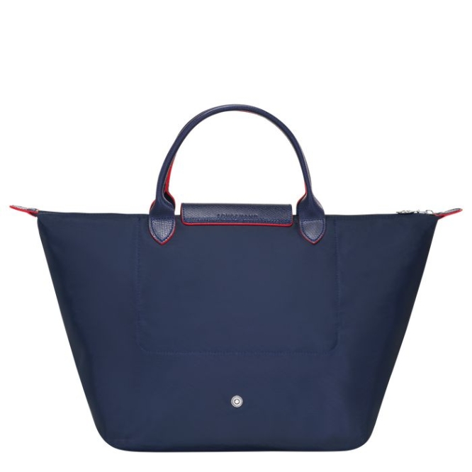 Women's Longchamp Le Pliage Club M Top-handle Bags Navy | 78AXLYKBW