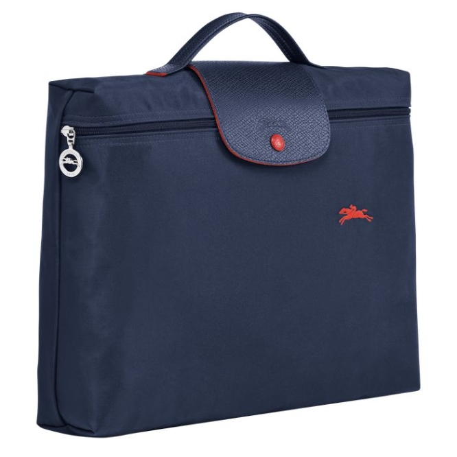 Women's Longchamp Le Pliage Club S Document Holders Navy | 62KCUYZDS