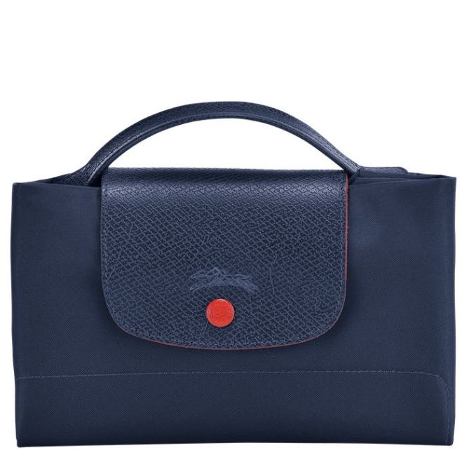 Women's Longchamp Le Pliage Club S Document Holders Navy | 62KCUYZDS