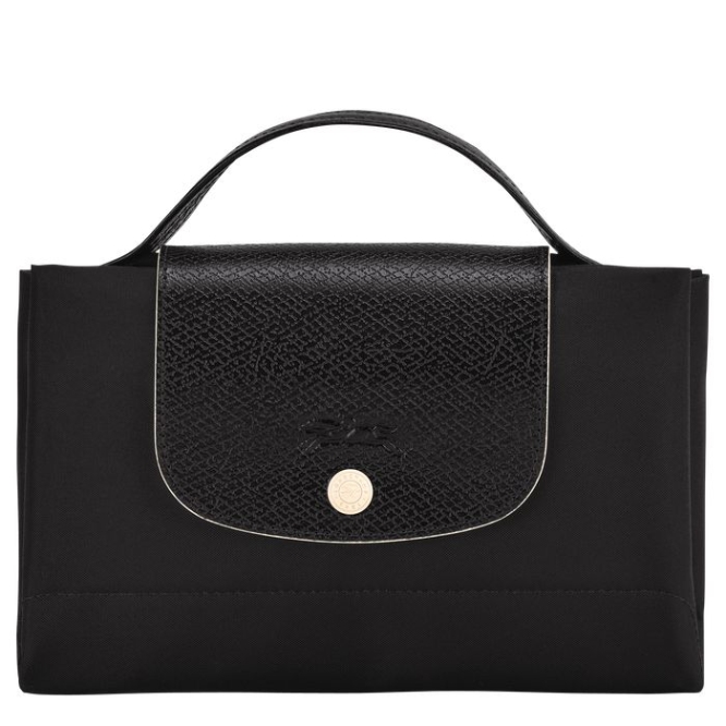 Women's Longchamp Le Pliage Club S Document Holders Black | 73IUVSLZD