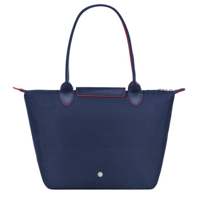 Women's Longchamp Le Pliage Club S Shoulder Bags Navy | 35CGAOSNK