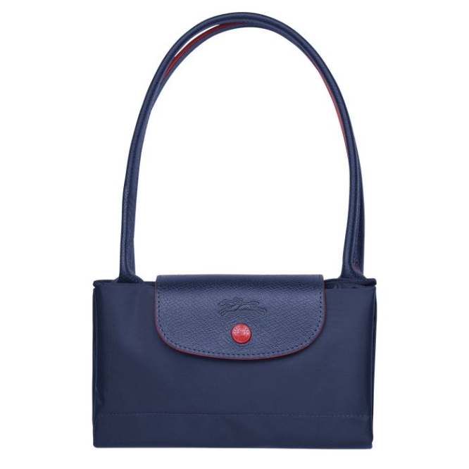 Women's Longchamp Le Pliage Club S Shoulder Bags Navy | 35CGAOSNK