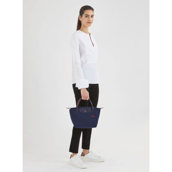 Women's Longchamp Le Pliage Club S Top-handle Bags Navy | 45UYWQCJT