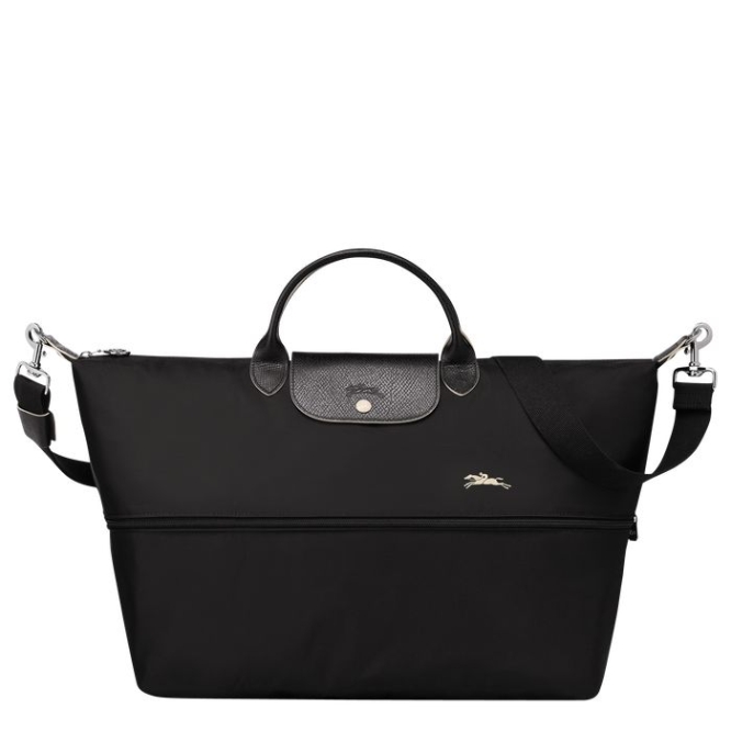 Women's Longchamp Le Pliage Club Travel Bags Black | 63MWONGIA