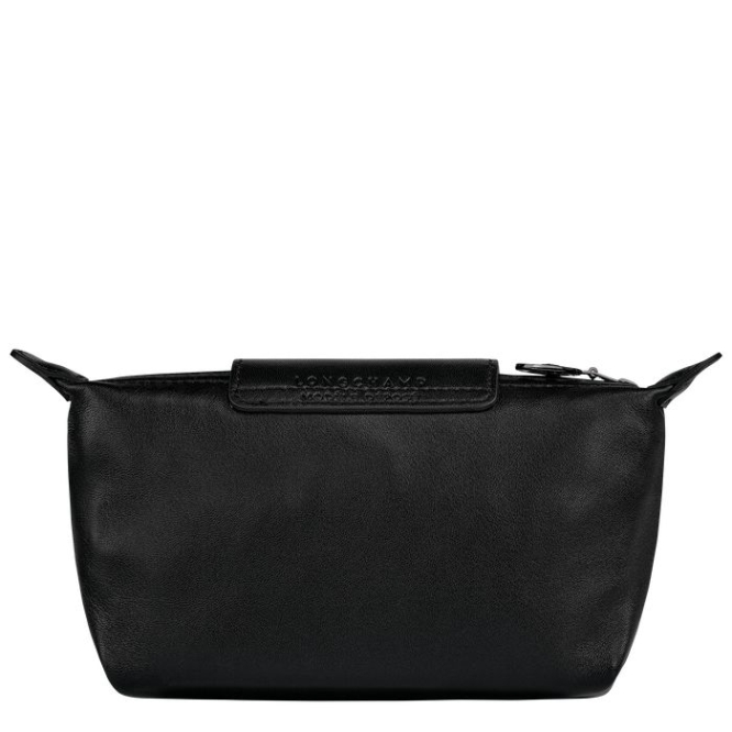 Women's Longchamp Le Pliage Cuir Pouches & Cases Black | 19CQSWOMT