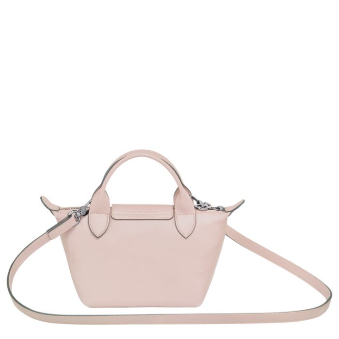 Women's Longchamp Le Pliage Cuir XS Top-handle Bags Pink | 61NXDAJUL