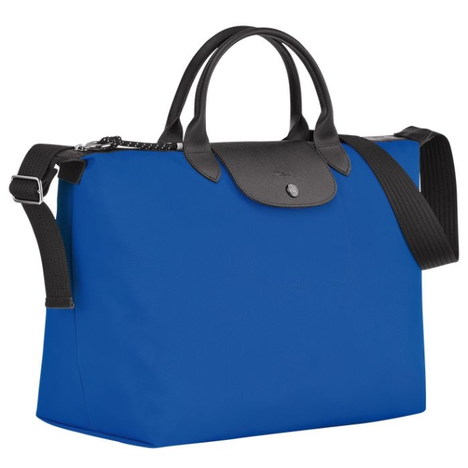 Women's Longchamp Le Pliage Energy L Top-handle Bags Blue | 64OTSMNVY