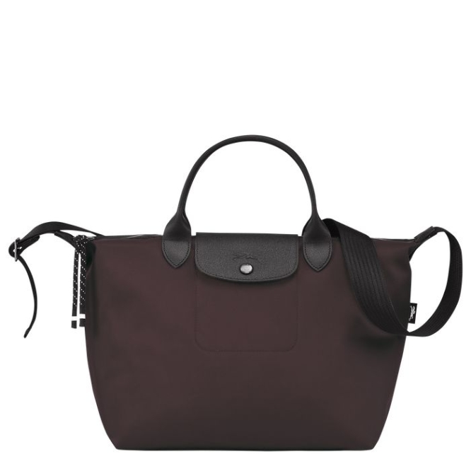 Women\'s Longchamp Le Pliage Energy M Top-handle Bags Burgundy | 41ONPURLJ