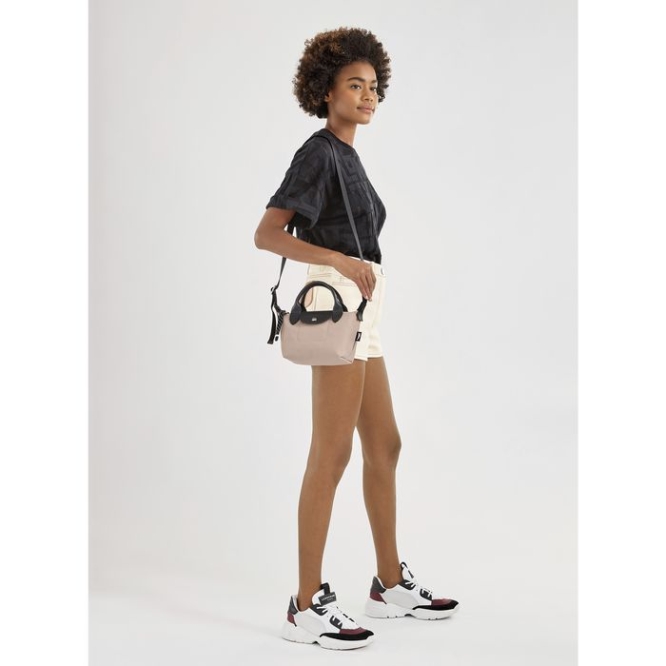 Women's Longchamp Le Pliage Energy XS Top-handle Bags Beige | 73SGDRKIZ