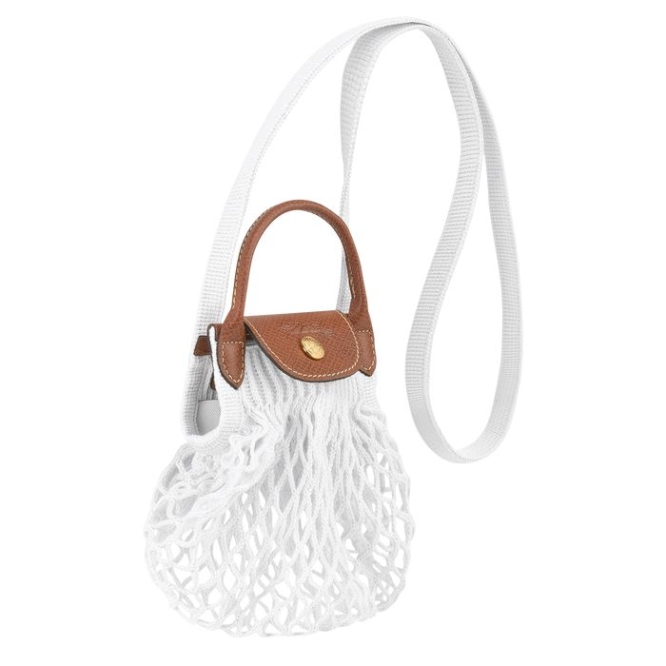 Women's Longchamp Le Pliage Filet XS Crossbody Bags Beige | 09YTDEKAX