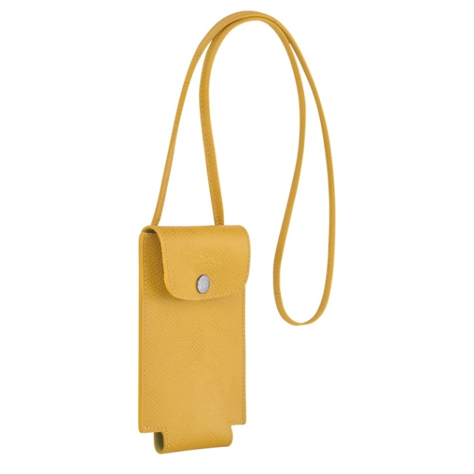 Women's Longchamp Le Pliage Green Phone Cases Yellow | 75XDGYAPO