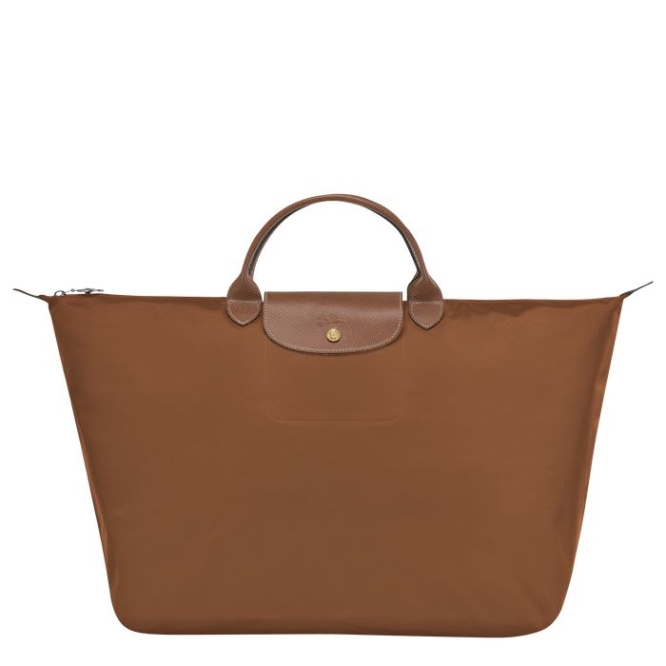 Women\'s Longchamp Le Pliage L Travel Bags Brown | 47OGPCTKJ