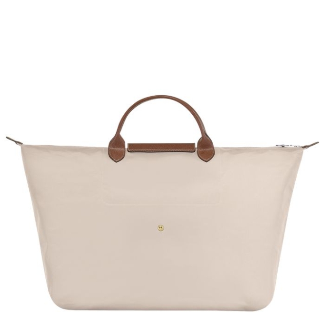 Women's Longchamp Le Pliage L Travel Bags Beige | 61OCBHFKY