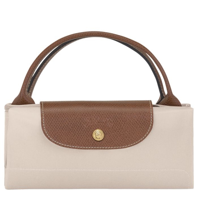 Women's Longchamp Le Pliage L Travel Bags Beige | 61OCBHFKY