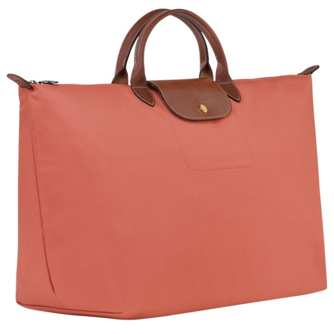 Women's Longchamp Le Pliage L Travel Bags Pink | 70AVMUXIR