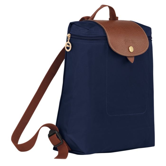 Women's Longchamp Le Pliage Original Backpacks Navy | 28SVLHCRF