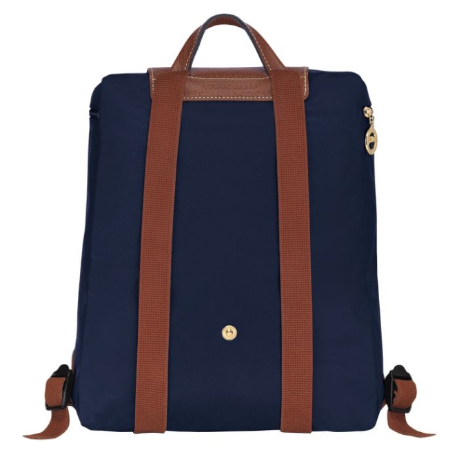 Women's Longchamp Le Pliage Original Backpacks Navy | 28SVLHCRF