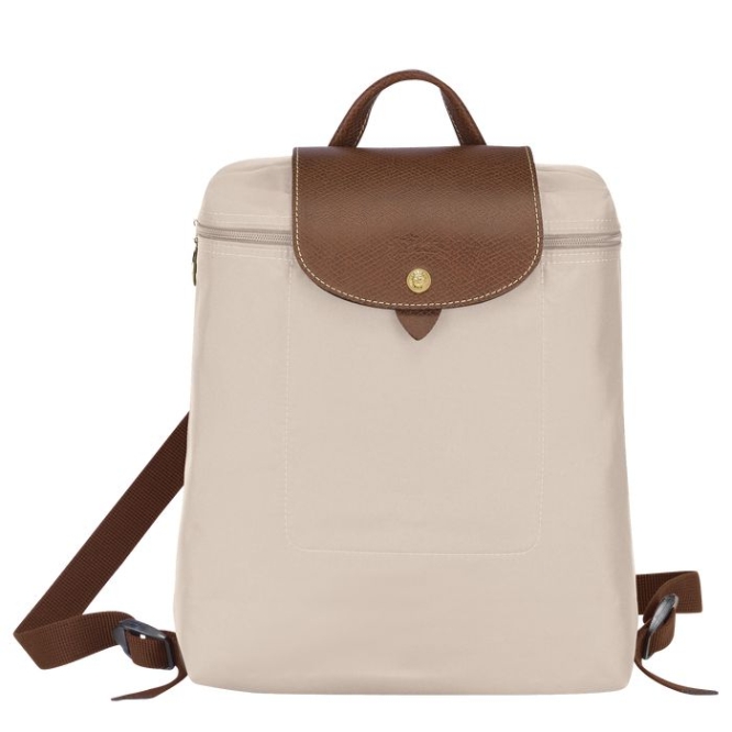 Women\'s Longchamp Le Pliage Original Backpacks Beige | 29ZTANMSU