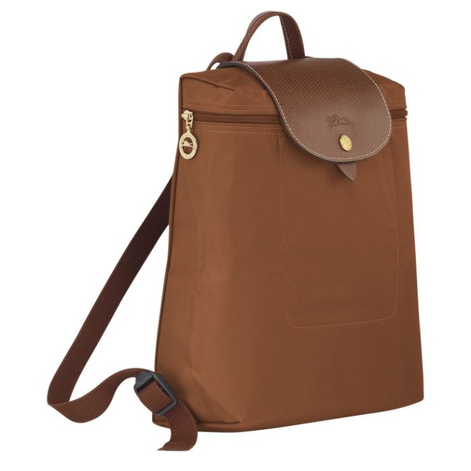 Women's Longchamp Le Pliage Original Backpacks Brown | 46TBFUJVR