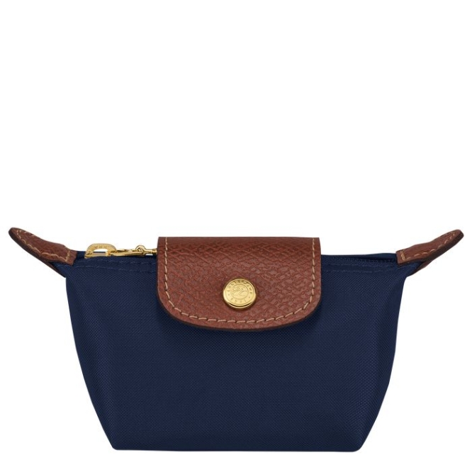 Women\'s Longchamp Le Pliage Original Cardholders & Coin Purses Navy | 05YUMGDOH