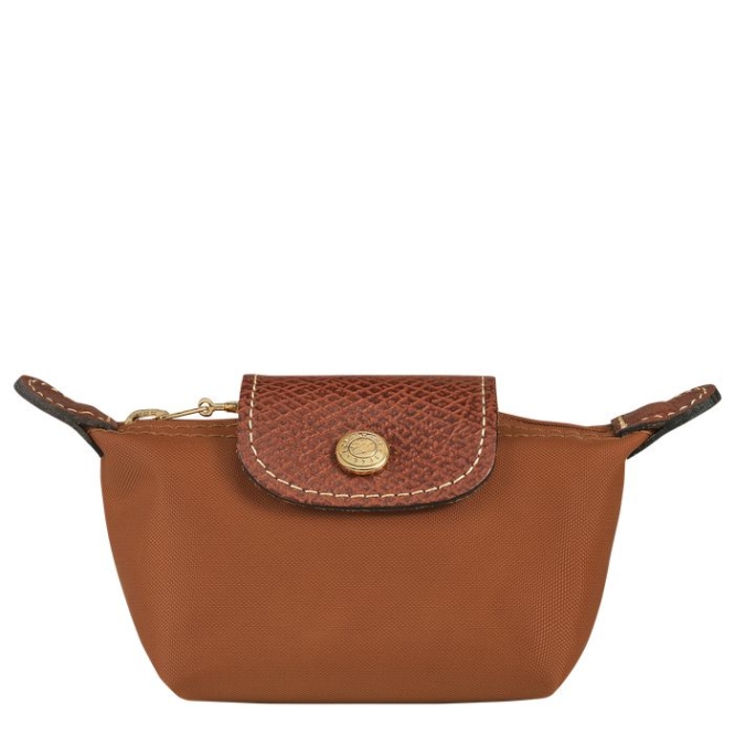 Women\'s Longchamp Le Pliage Original Cardholders & Coin Purses Brown | 14SUYQWHG