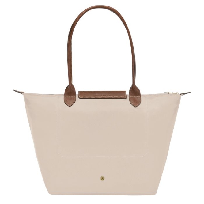 Women's Longchamp Le Pliage Original L Shoulder Bags Beige | 10LIFHUKZ