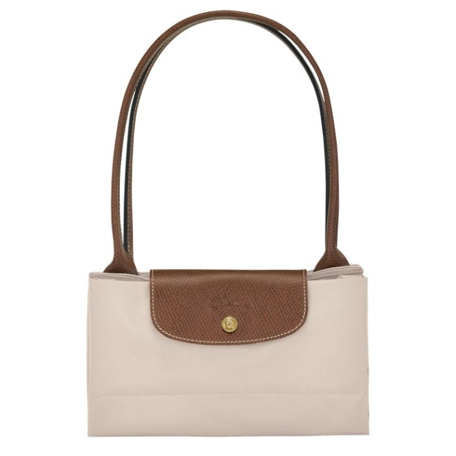 Women's Longchamp Le Pliage Original L Shoulder Bags Beige | 10LIFHUKZ