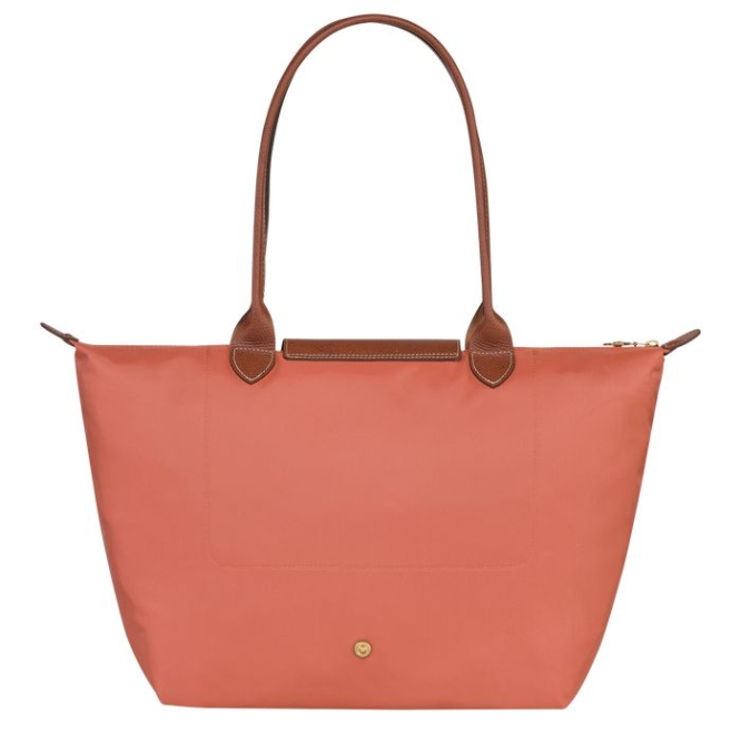 Women's Longchamp Le Pliage Original L Shoulder Bags Pink | 27QZCETLR