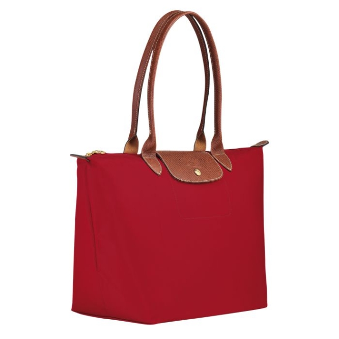 Women's Longchamp Le Pliage Original L Shoulder Bags Red | 31RITYPVA