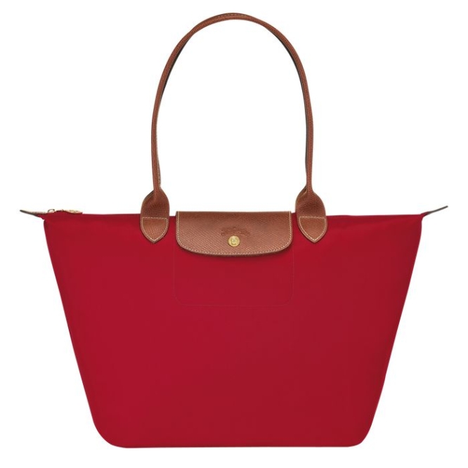 Women\'s Longchamp Le Pliage Original L Shoulder Bags Red | 31RITYPVA