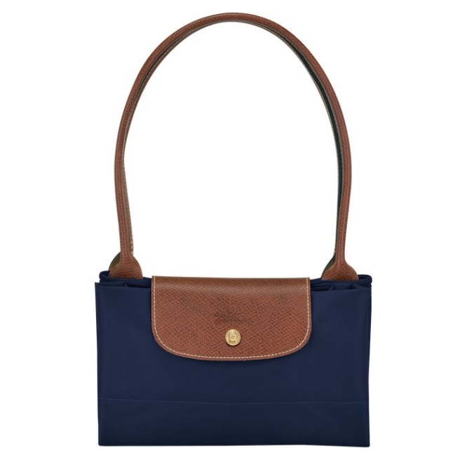 Women's Longchamp Le Pliage Original L Shoulder Bags Navy | 61JXKGLPQ