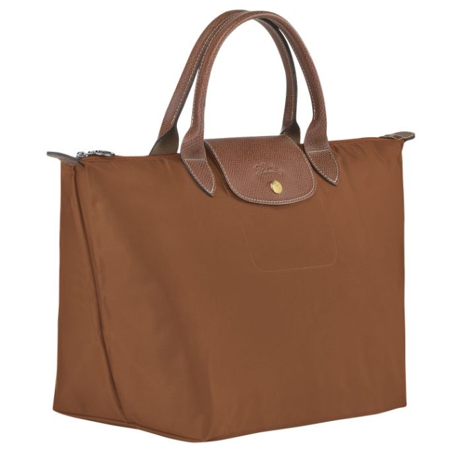 Women's Longchamp Le Pliage Original M Top-handle Bags Brown | 05DCINLMA