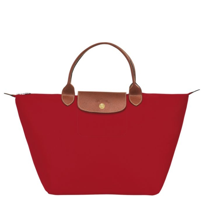 Women\'s Longchamp Le Pliage Original M Top-handle Bags Red | 21EYBXMNW