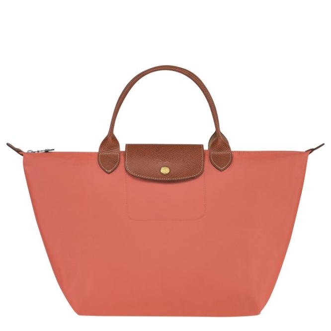 Women\'s Longchamp Le Pliage Original M Top-handle Bags Pink | 39TFGAQYH