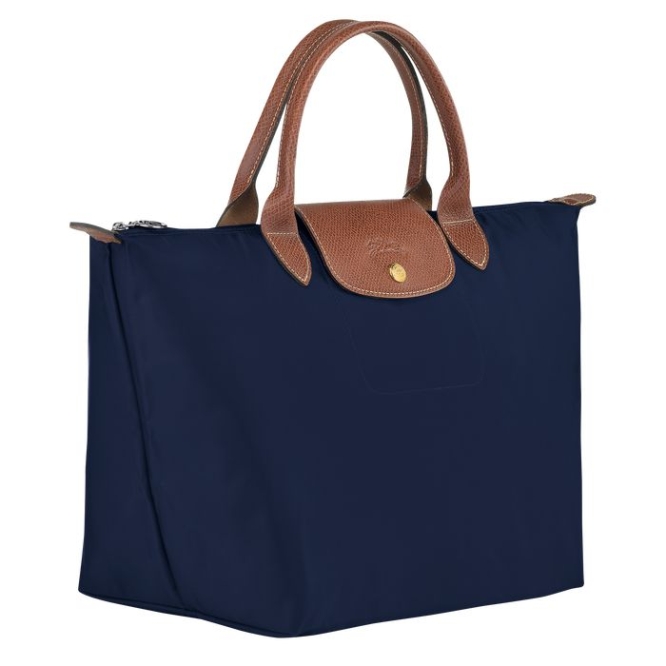 Women's Longchamp Le Pliage Original M Top-handle Bags Navy | 67QFJWGYA