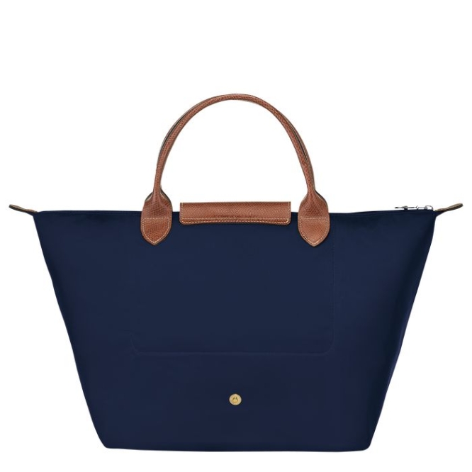 Women's Longchamp Le Pliage Original M Top-handle Bags Navy | 67QFJWGYA