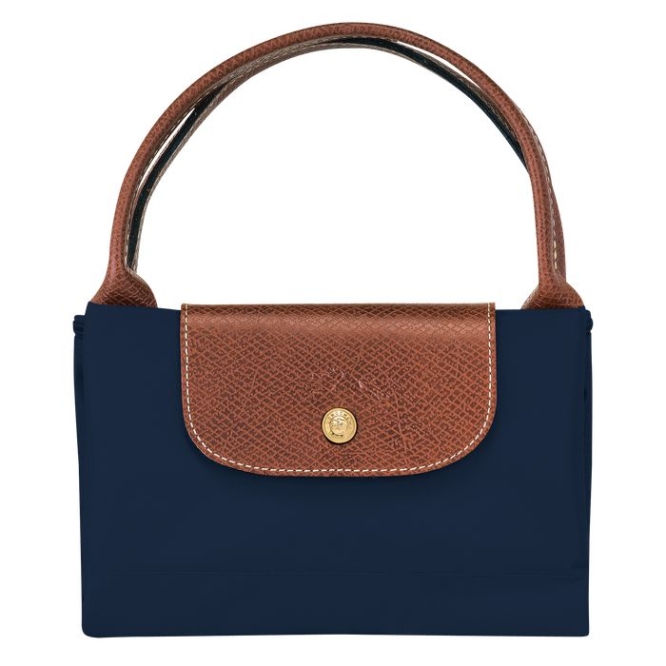 Women's Longchamp Le Pliage Original M Top-handle Bags Navy | 67QFJWGYA