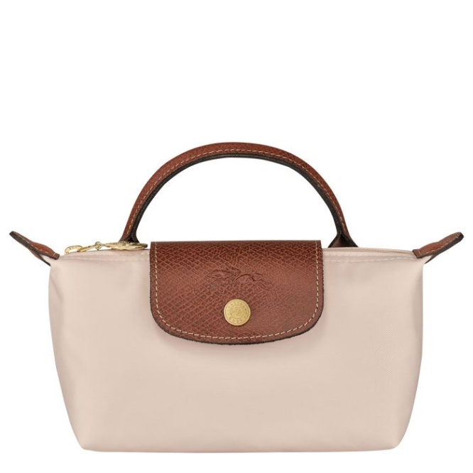 Women\'s Longchamp Le Pliage Original Pouches & Cases Beige | 10PWLNSDF