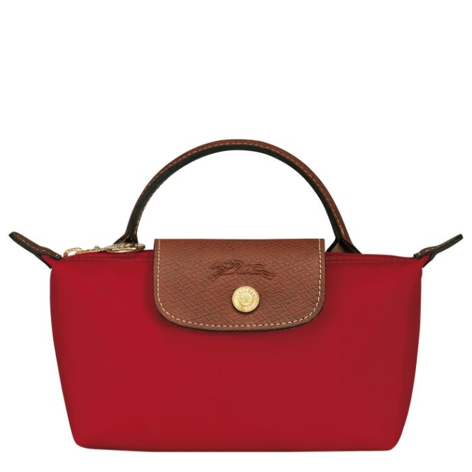 Women\'s Longchamp Le Pliage Original Pouches & Cases Red | 61GKJLTIW