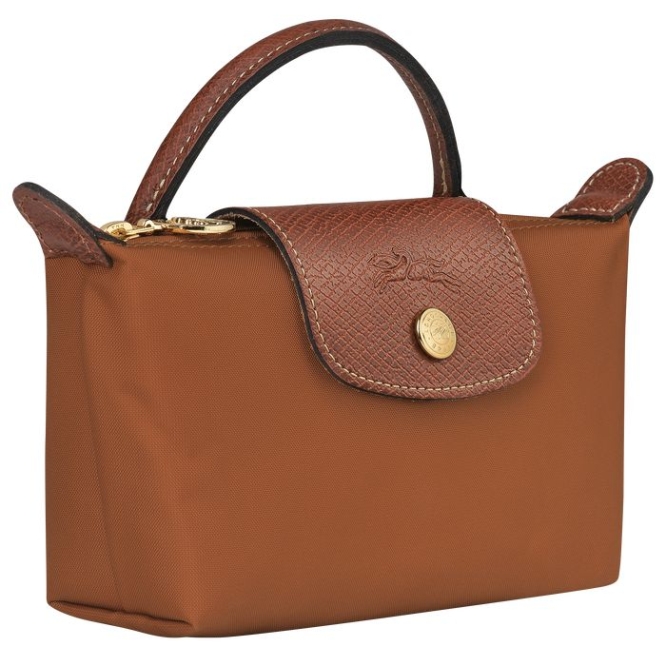 Women's Longchamp Le Pliage Original Pouches & Cases Brown | 87SLVGCWT